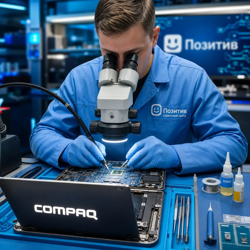 Замена видеокарты ноутбука Compaq в Светлом