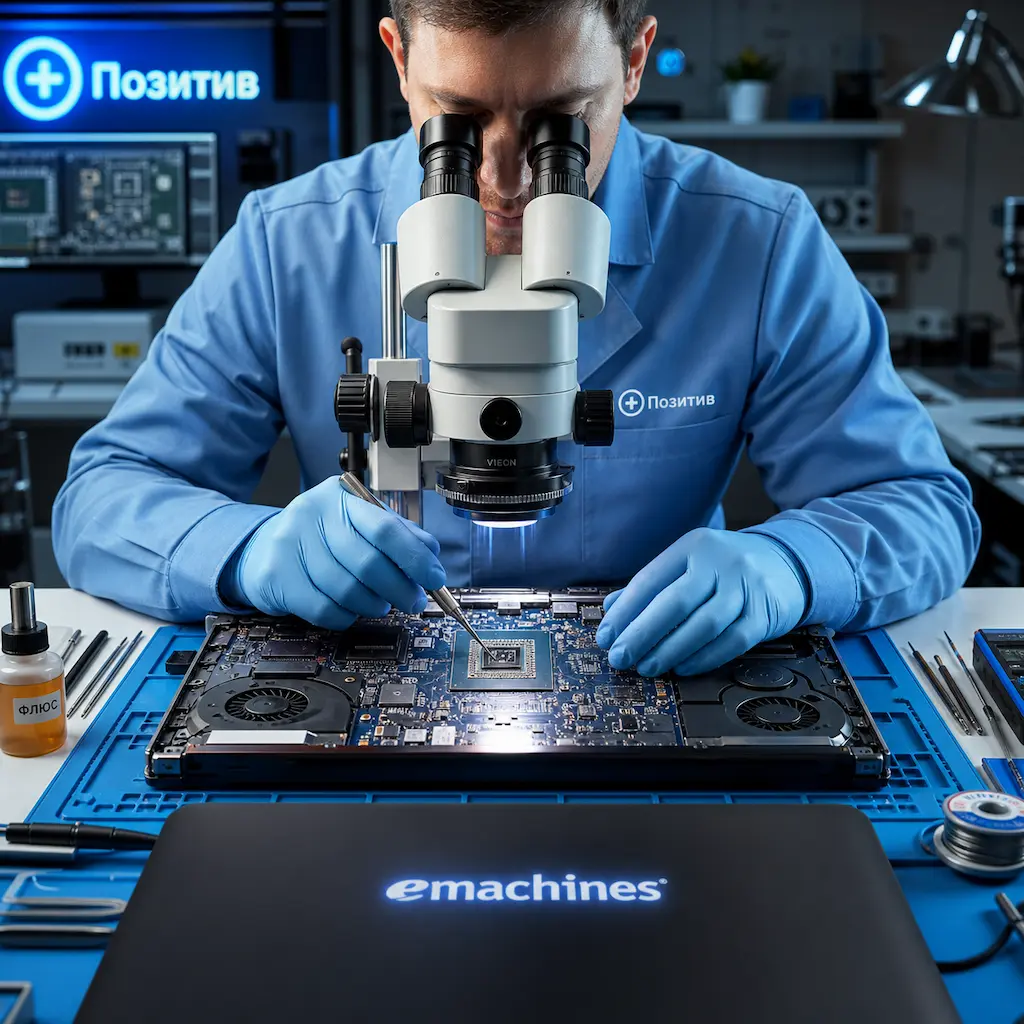 Замена видеокарты ноутбука Emachines в Светлом