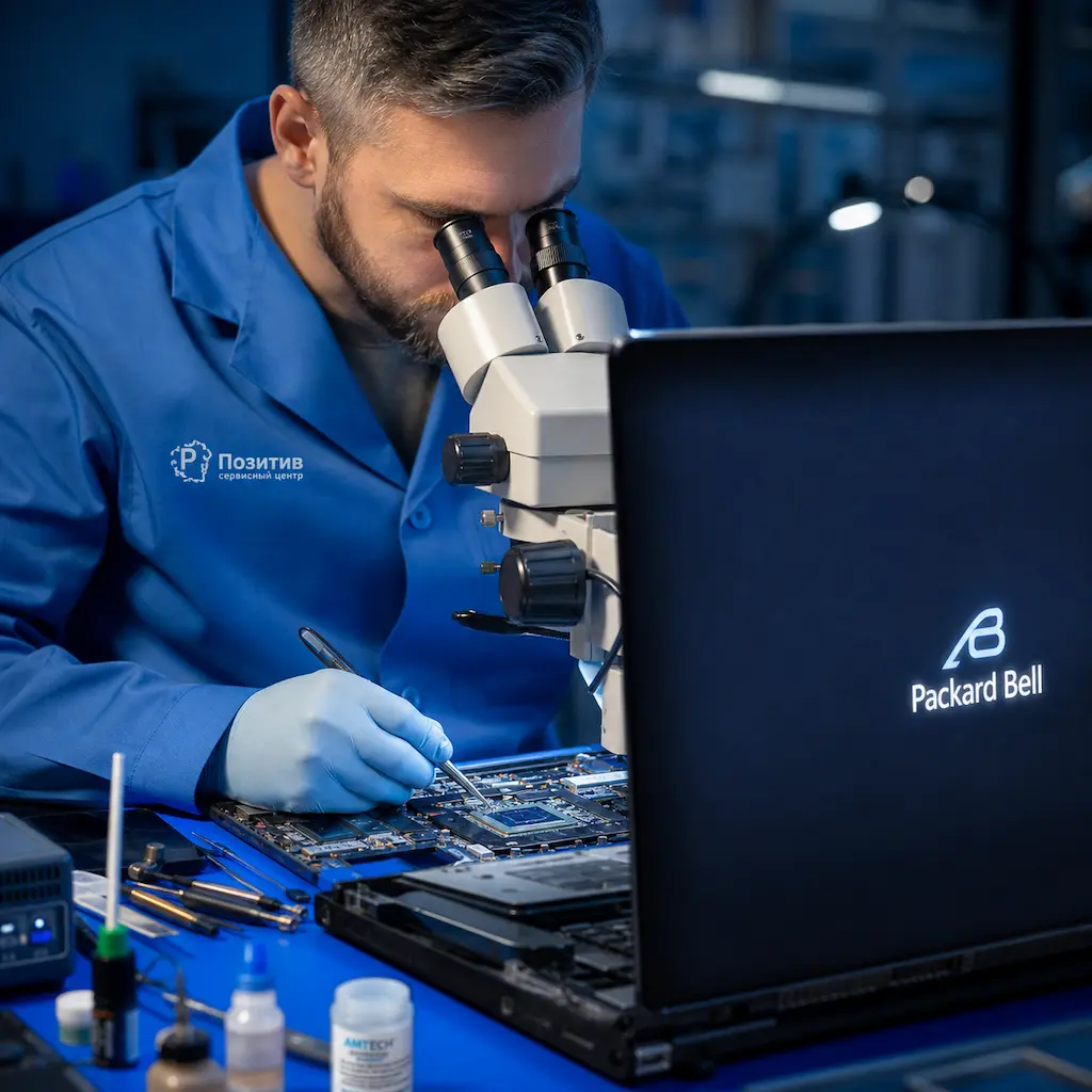 Замена видеокарты ноутбука Packard Bell в Светлом