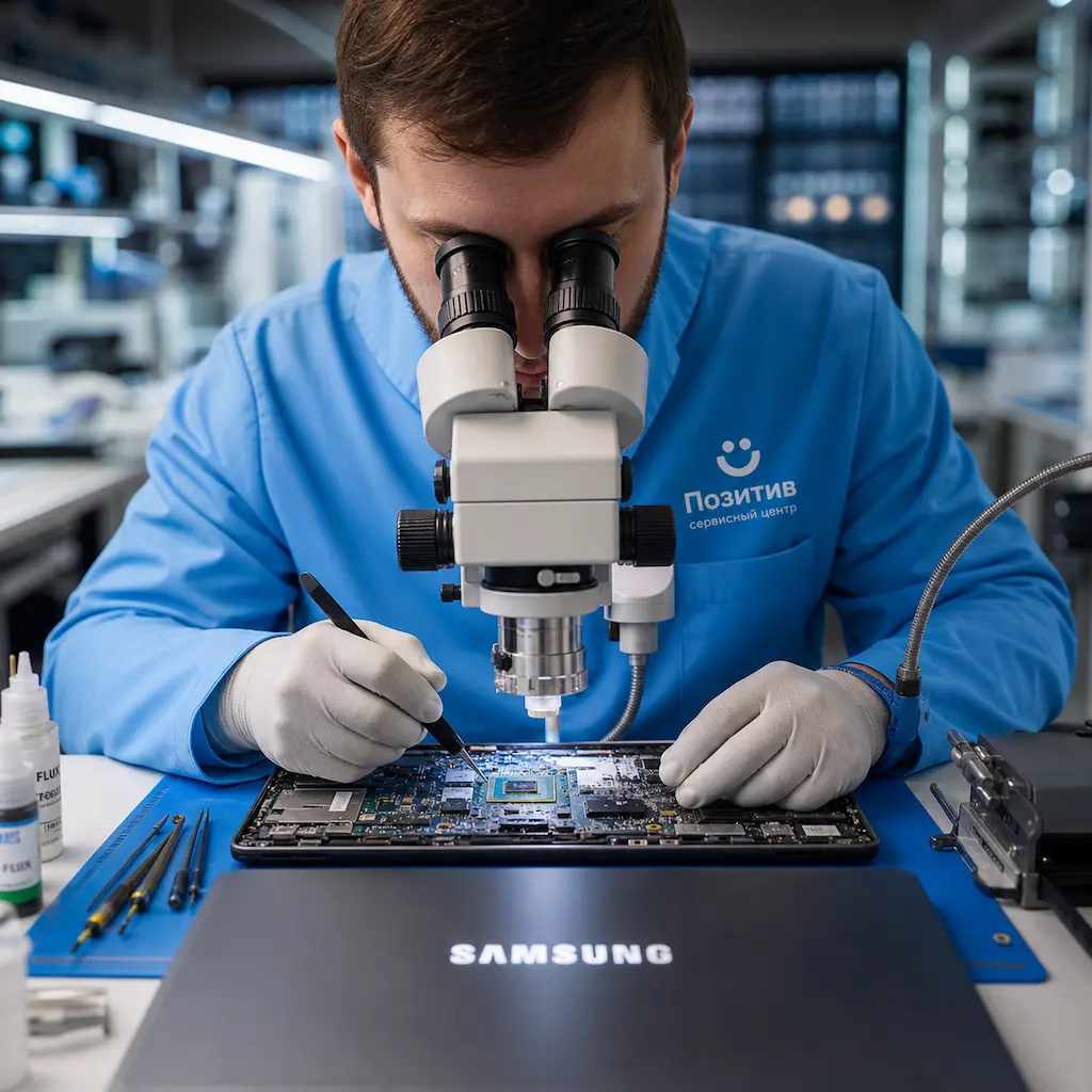 Замена видеокарты ноутбука Samsung в Светлом