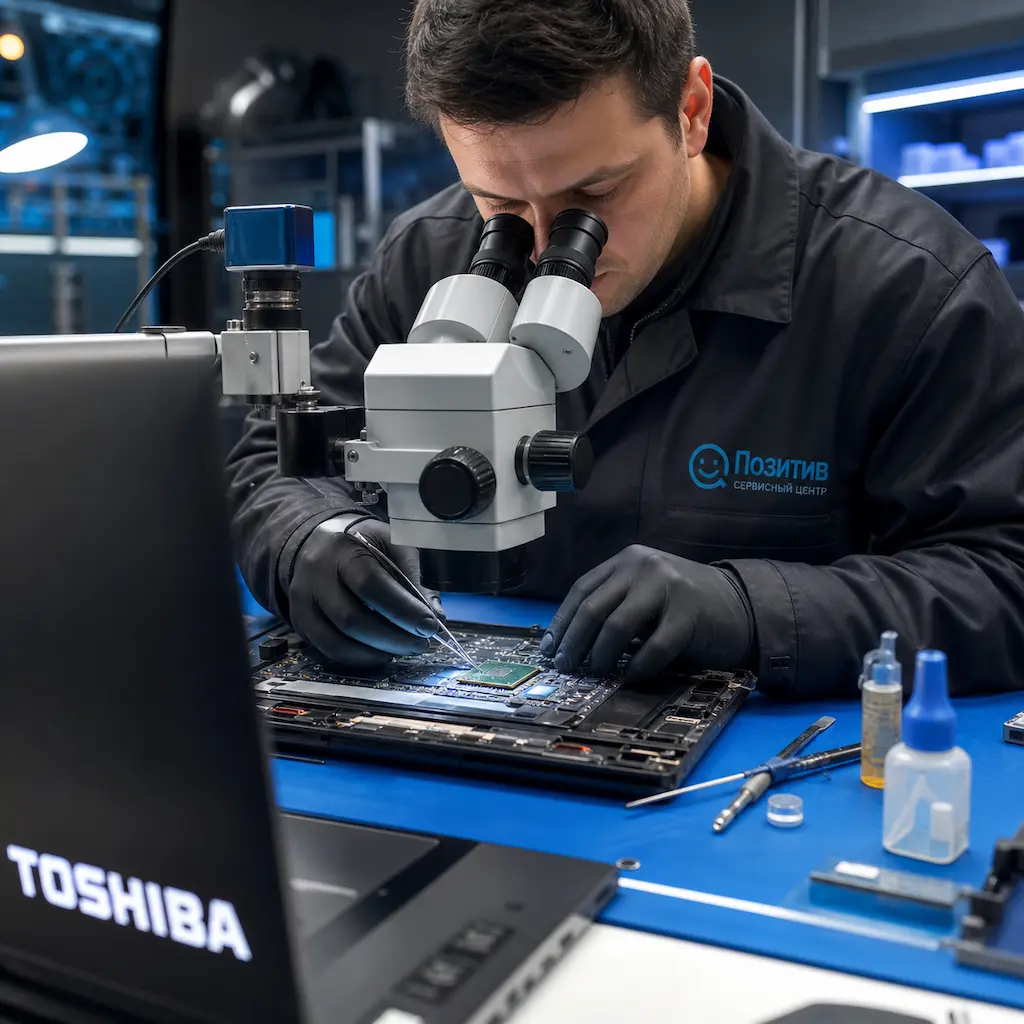 Замена видеокарты ноутбука Toshiba в Светлом