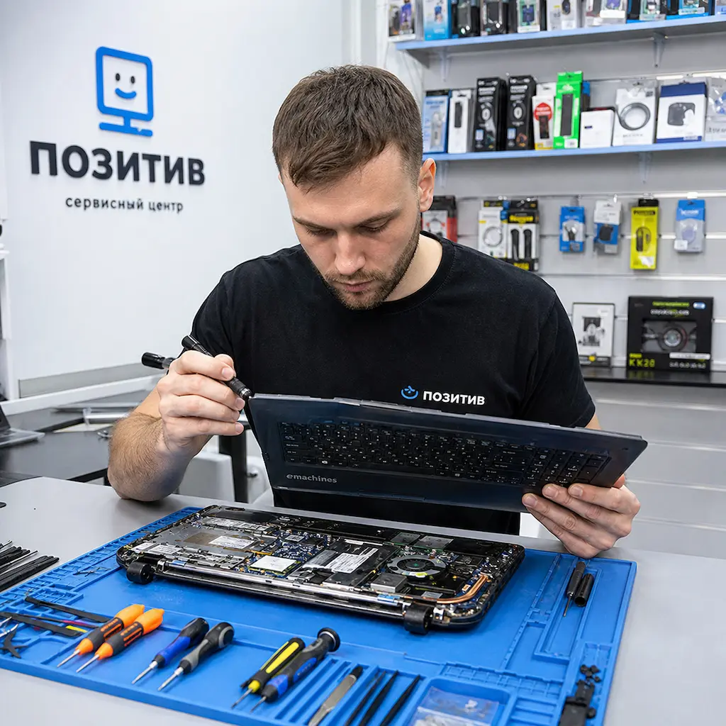 заменить клавиатуру на ноутбуке Emachines в Светлом