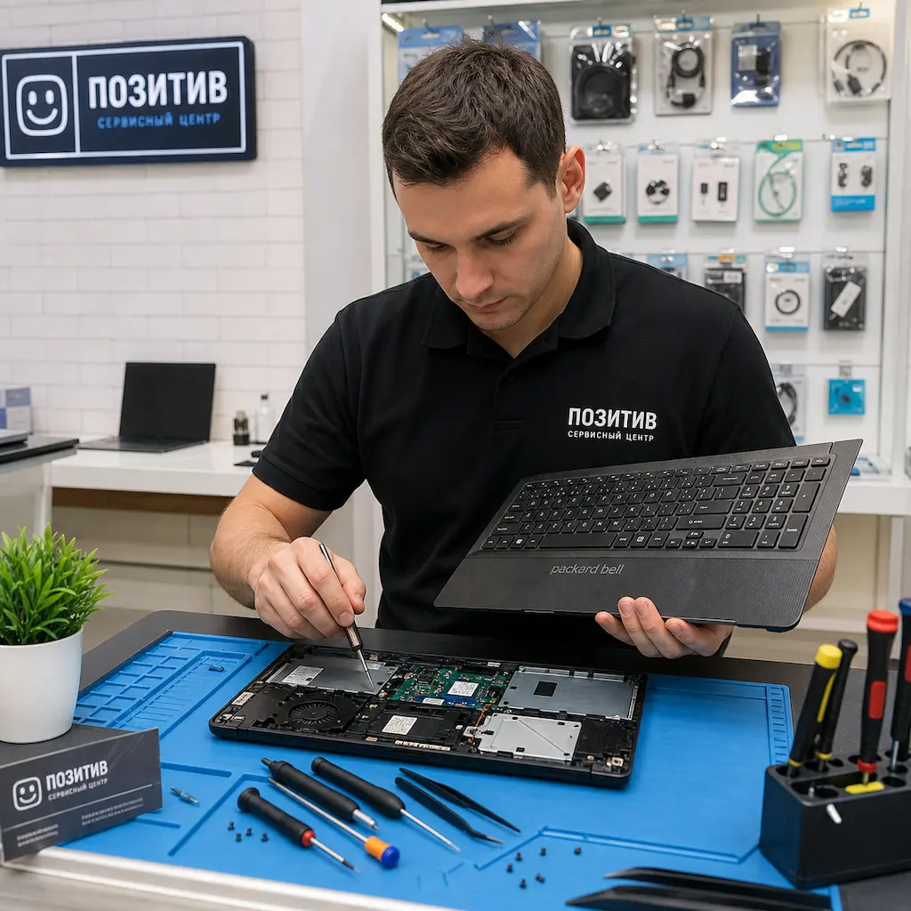 заменить клавиатуру на ноутбуке Packard Bell в Светлом