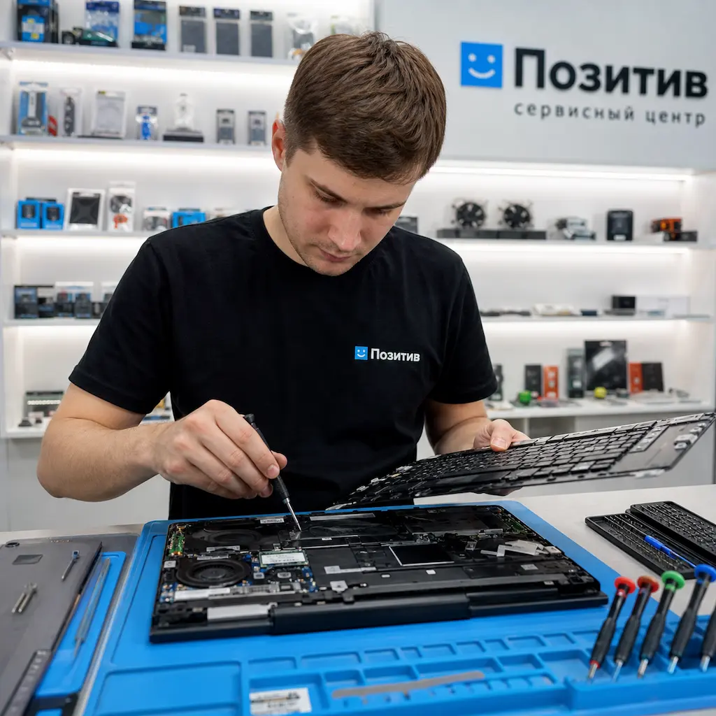 заменить клавиатуру на ноутбуке Samsung в Светлом