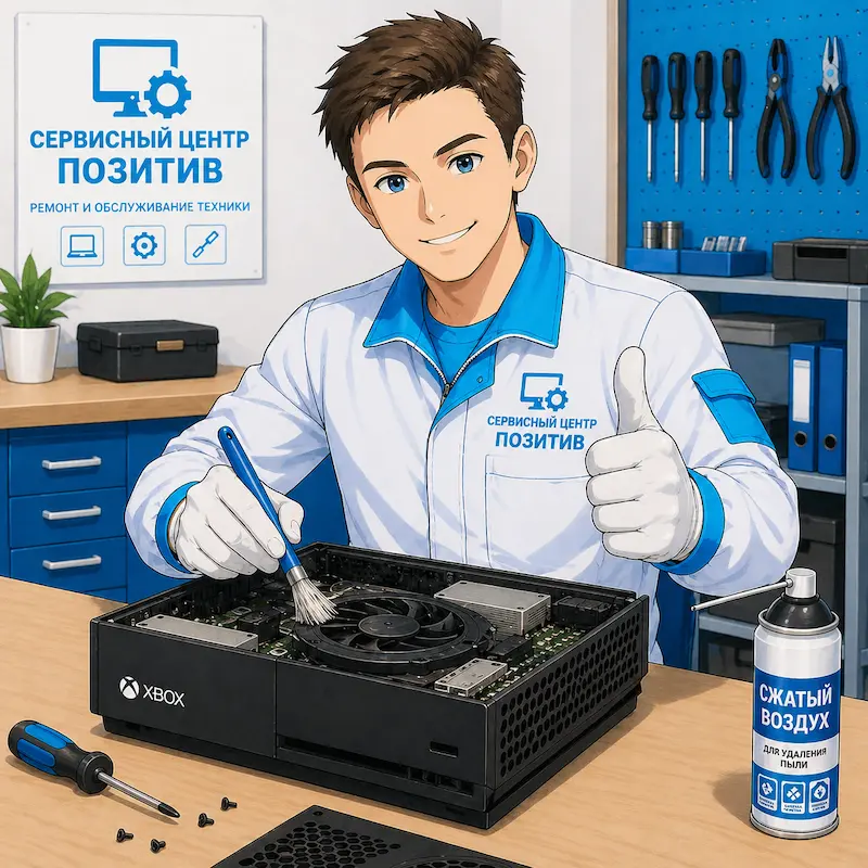 Чистка игровой приставки от пыли в Светлом | Замена термопасты