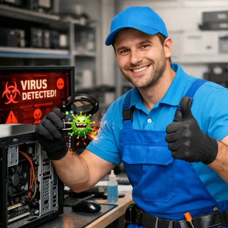 Удаление вирусов с компьютера в Светлом